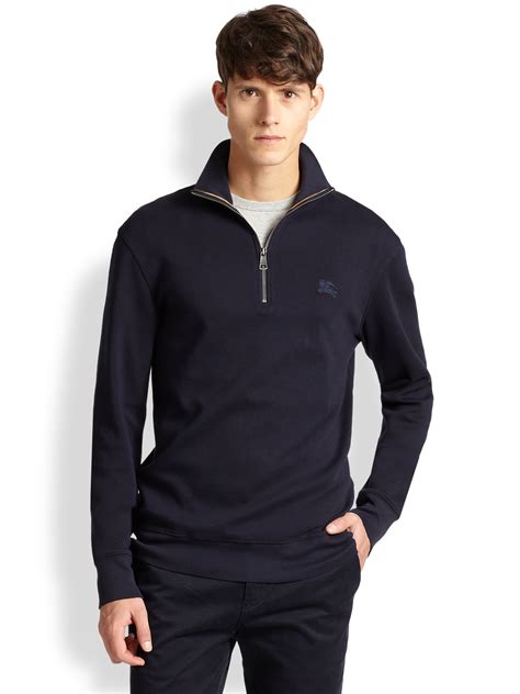 burberry pullover blau|burberry white half zip pullover.